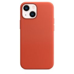 iPhone 13 mini Leather Case Orange